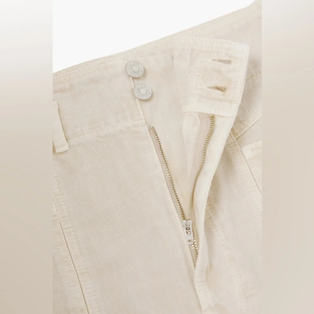 Isabel Marant Etoile Jeans Tess Slim Fit Boyfriend in Cream - Picture 3 of 5
